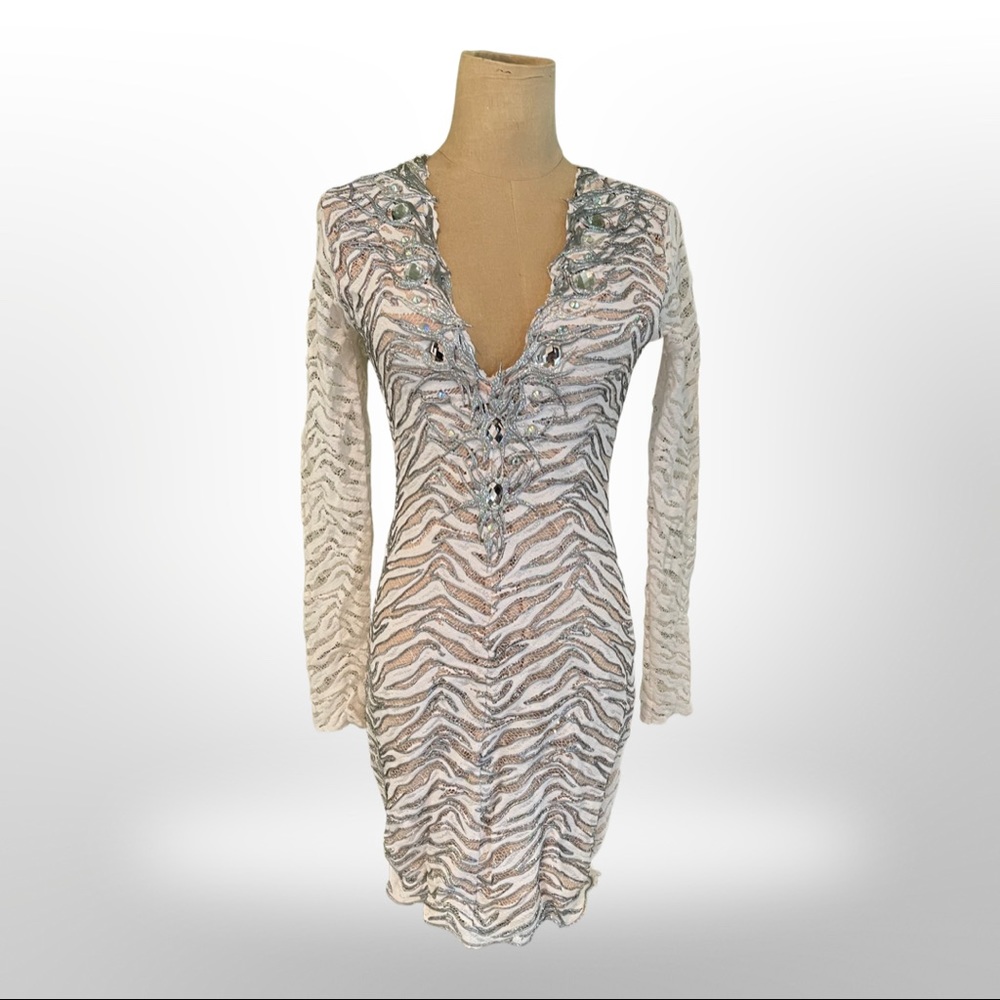 Holt Miami mini dress with long sleeves